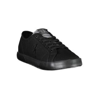 Herren-Sneaker aus schwarzer Baumwolle