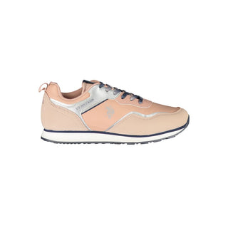 Rosa Polyurethan Damen Sneaker