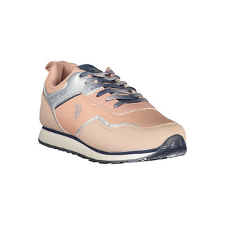 Rosa Polyurethan Damen Sneaker