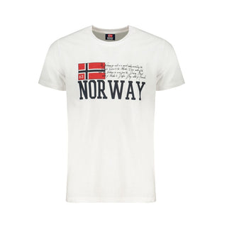 Weißes Herren-T-Shirt aus Baumwolle