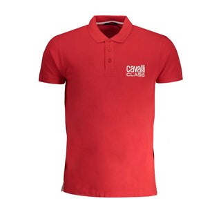 Polo rojo de algodón para hombre