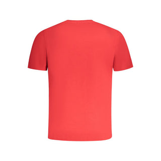 Camiseta de algodón roja para hombre