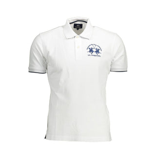 Weißes Baumwoll-Poloshirt für Herren