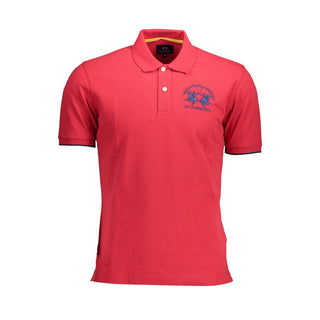 Rotes Polo-Shirt aus Baumwolle