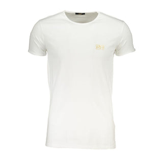 Camiseta blanca de algodón para hombre