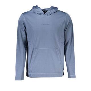 Blauer Polyester-Kapuzenpullover für Herren