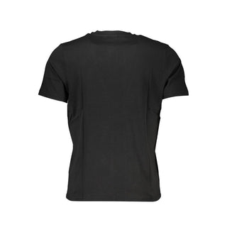 Schwarzes Herren-T-Shirt aus Baumwolle