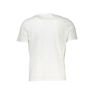 Camiseta blanca de algodón para hombre