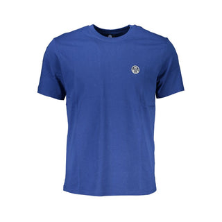 Blue Cotton Men's T-Shirt