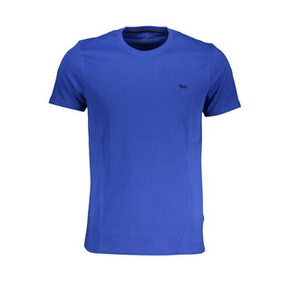 Blu Cotton Men T-Shirt