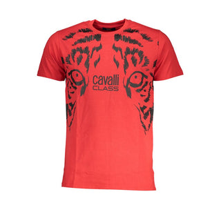 Camiseta de algodón roja para hombre