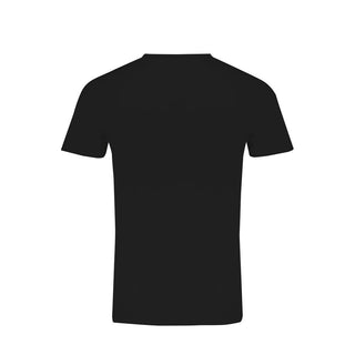 Schwarzes Herren-T-Shirt aus Baumwolle