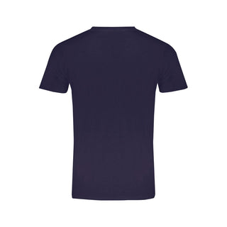Blaues Baumwoll-Herren-T-Shirt