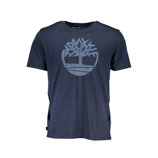 Blaues Herren-T-Shirt aus Bio-Baumwolle