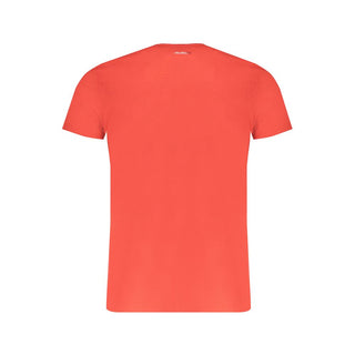 Camiseta de algodón roja para hombre