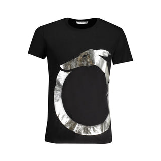 Herren-T-Shirt aus schwarzer Baumwolle