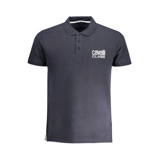 Polo de algodón azul para hombre