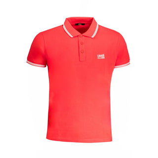 Rotes Baumwoll-Polohemd für Herren