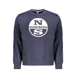 Sudadera azul de algodón para hombre