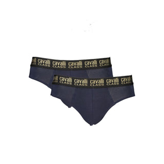 Blaue Baumwollslips für Herren