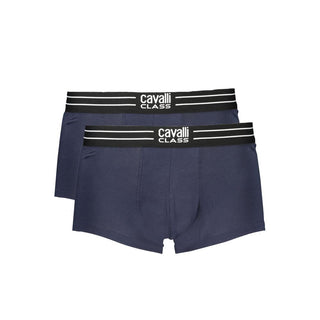 Boxer de algodón azul para hombre