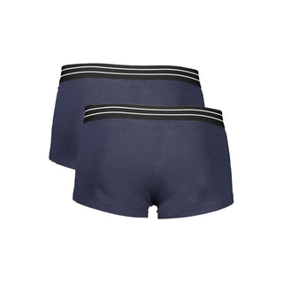 Boxer de algodón azul para hombre