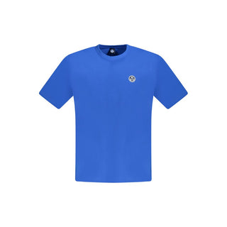 Blue Cotton Men's T-Shirt