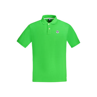 Polo verde de algodón para hombre