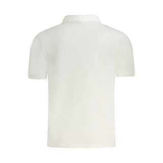 Polo blanco de algodón para hombre