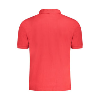 Polo rojo de algodón para hombre