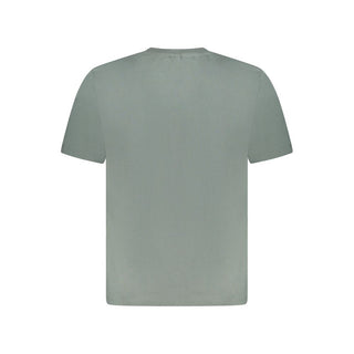 Camiseta de algodón verde para hombre