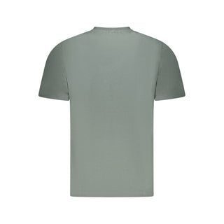 Camiseta verde de algodón para hombre
