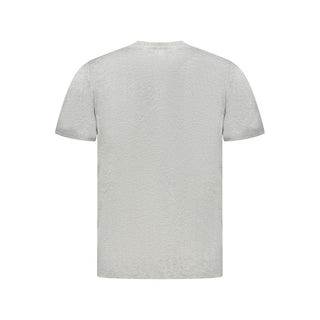 Camiseta de algodón gris para hombre