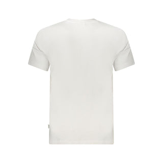 Camiseta blanca de algodón para hombre