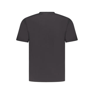 Camiseta negra de algodón para hombre