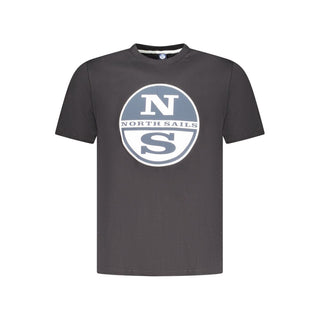 Black Cotton Men's T-Shirt