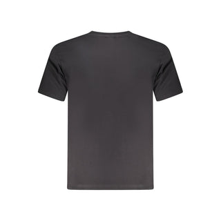 Black Cotton Men T-Shirt