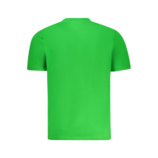 Camiseta verde de algodón para hombre