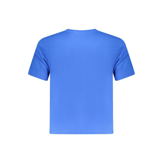 Blue Cotton Men's T-Shirt