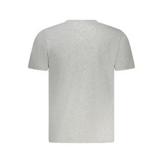 Camiseta gris de algodón para hombre