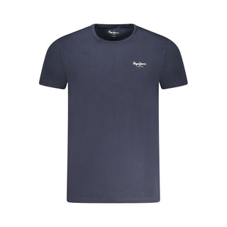 Camiseta para hombre de algodón azul