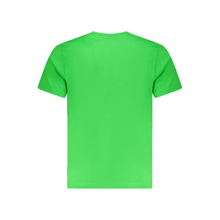 Camiseta verde de algodón para hombre