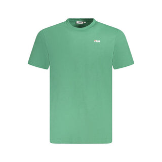 Camiseta verde de algodón orgánico para hombre