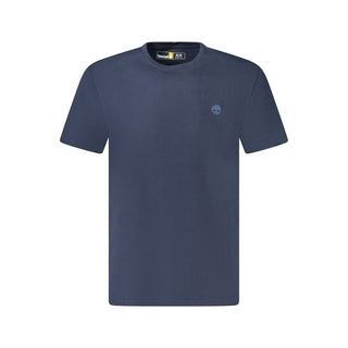 Blaues Baumwoll-Herren-T-Shirt