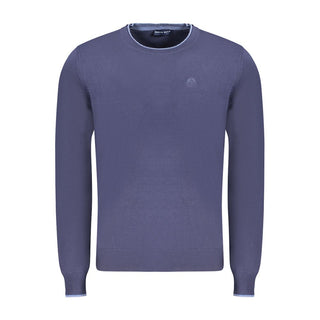 Blue Cotton Men's Sweater