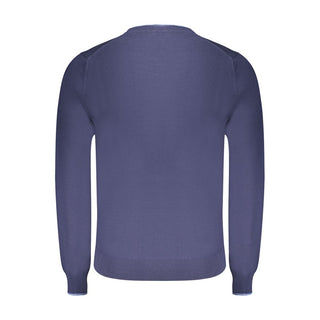 Blue Cotton Men's Sweater
