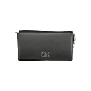 Black Polyester Women Shoulder Bag