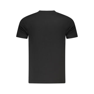 Black Cotton Men T-Shirt
