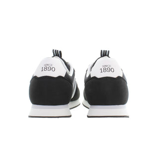 Black Polyester Men's Sneaker