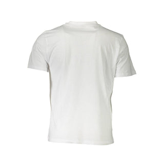 Camiseta blanca de algodón para hombre